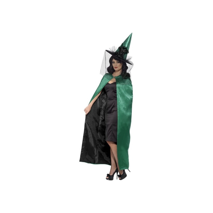 Cape De Sorcière Halloween Unisexe En Velours - Plusieurs Tailles Pour Adultes Et Enfants