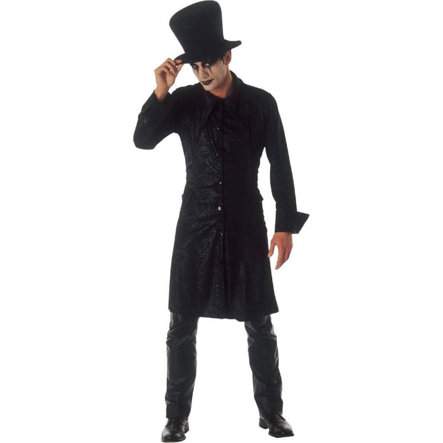Costume gothique noir de magicien pour homme