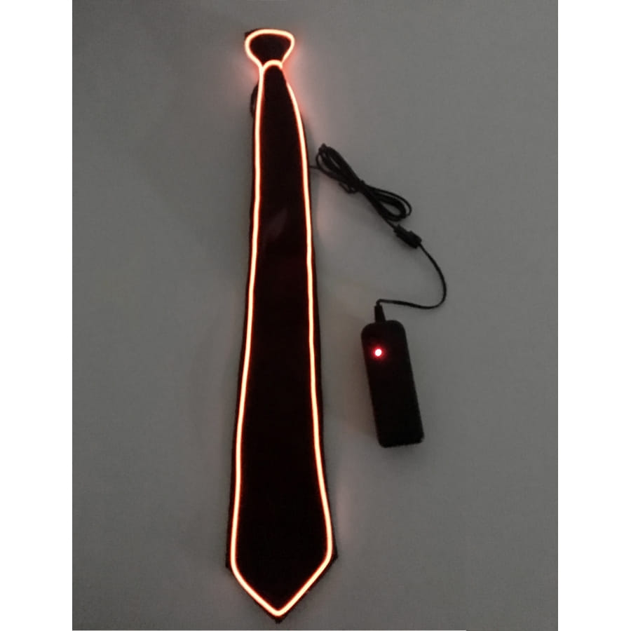 Cravate LED à sequins - Argent
