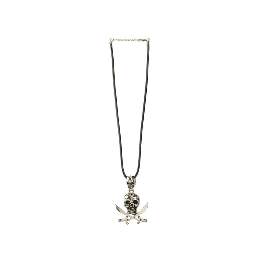 Collier Betsey Johnson Double Crâne – Neuf Avec étiquette, Style Rock Et Original