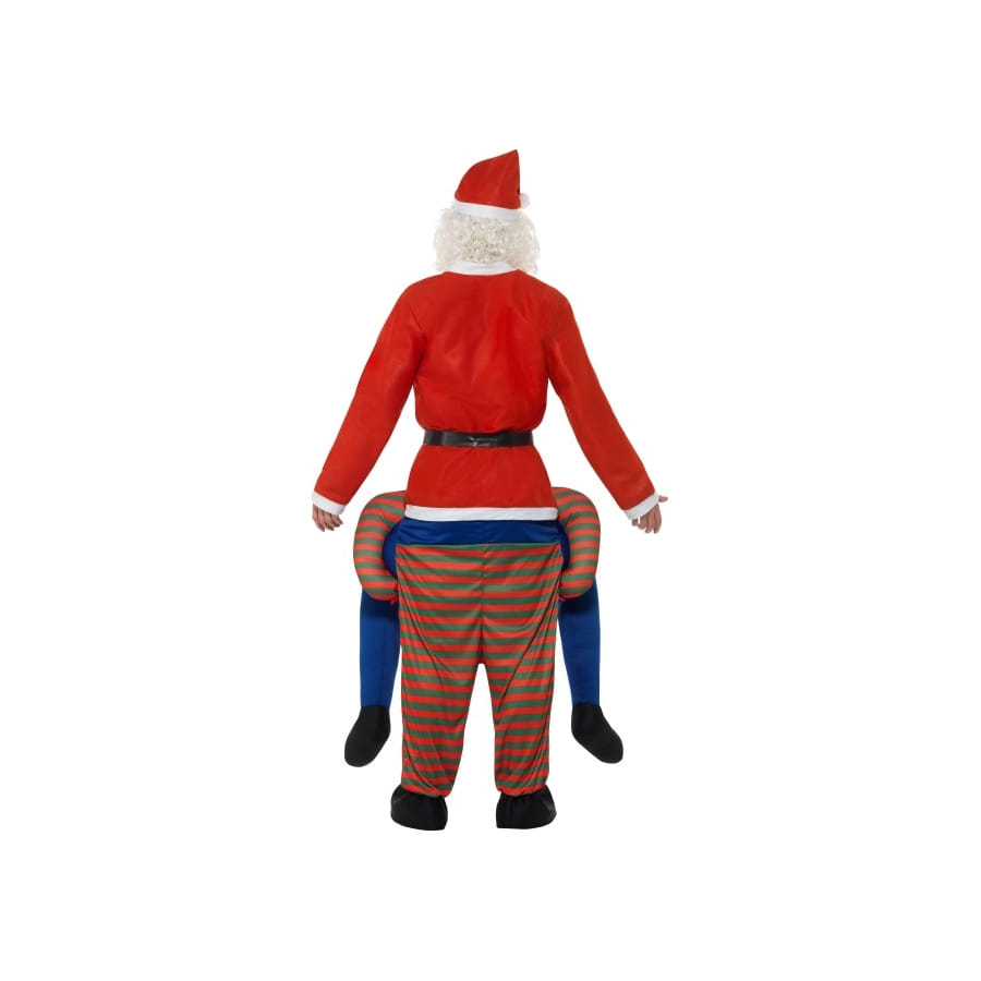 Déguisement Elfe De Noël Homme - Taille Unique Adulte - Tunique, Pantalon Et Chapeau Avec Clochette - Pour Fêtes Et Spectacles - 6