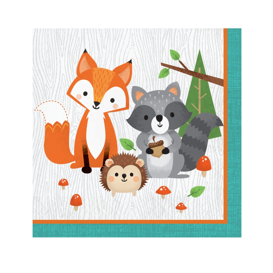 Décoration Anniversaire Animaux Forêt - 16 Pièces En Bois | Figurines Recto-verso, Thème Jungle