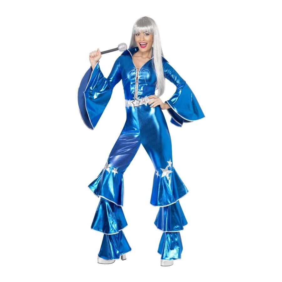 Chemise Disco à Volants Boland - Bleu Brillant Homme | Déguisement 70's, Fête à Thème, Carnaval