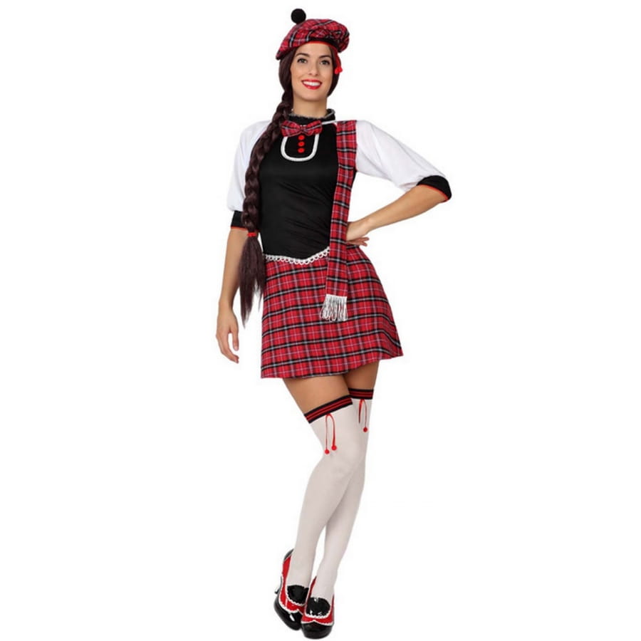 Haut Femme écossaise Taille M - Marque Lydia Barcelona, Coton, Manches Courtes - Occasion Très Bon état