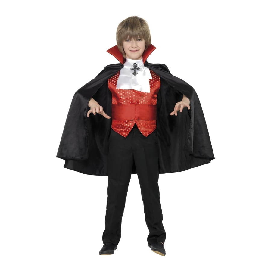 SELORE Déguisement Vampire Dracula Halloween Garcon 3-12 Ans Costume Vêtements Vampire Carnaval Enfant Cosplay