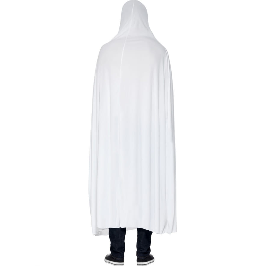 Déguisement Fantôme Halloween Femme - Cape Blanche à Capuche Avec Chaussettes Araignée - Taille Adulte - 9