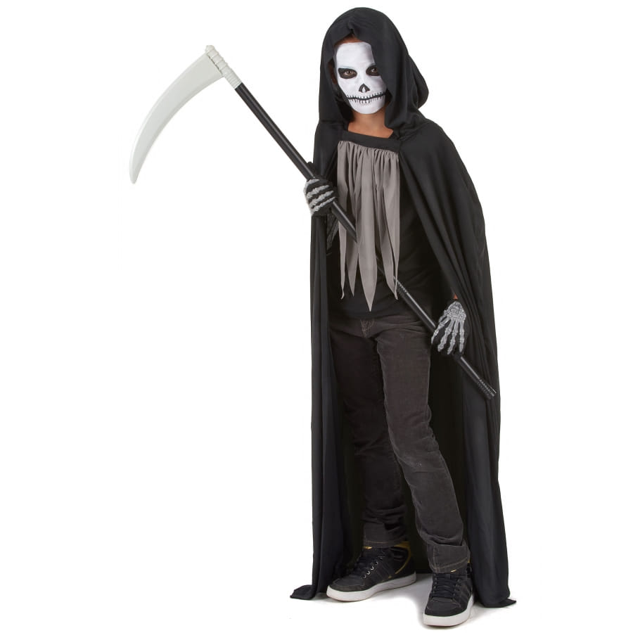 Cape Fantôme Halloween Effrayante Avec Capuche - Déguisement Faucheuse Pour Adultes, Cosplay Et Fêtes D'horreur