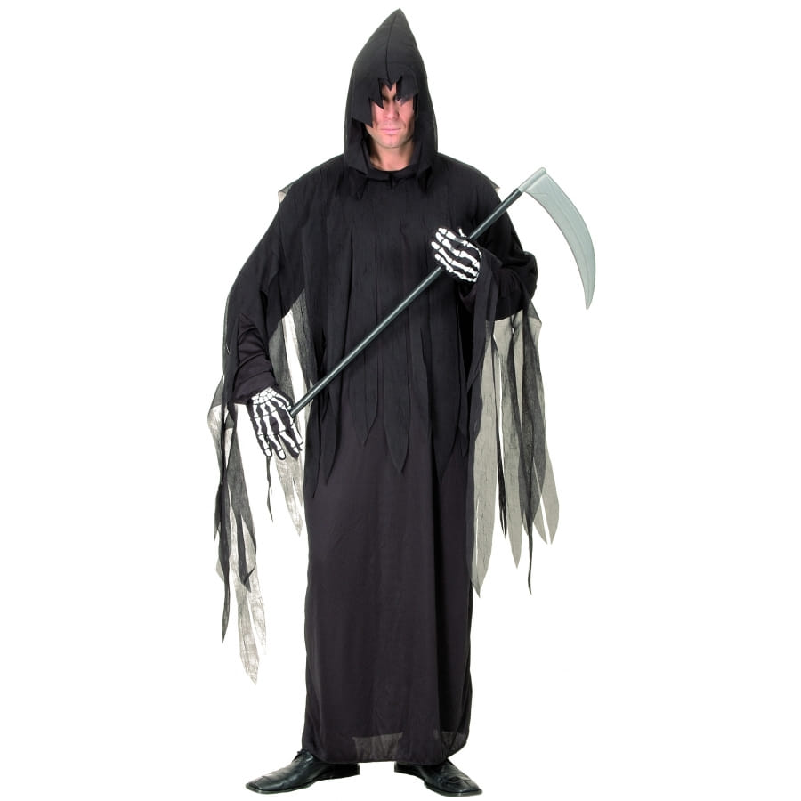 Costume Faucheuse (Grim Reaper) Pour Fille Halloween - Robe Avec Capuche Et Faux