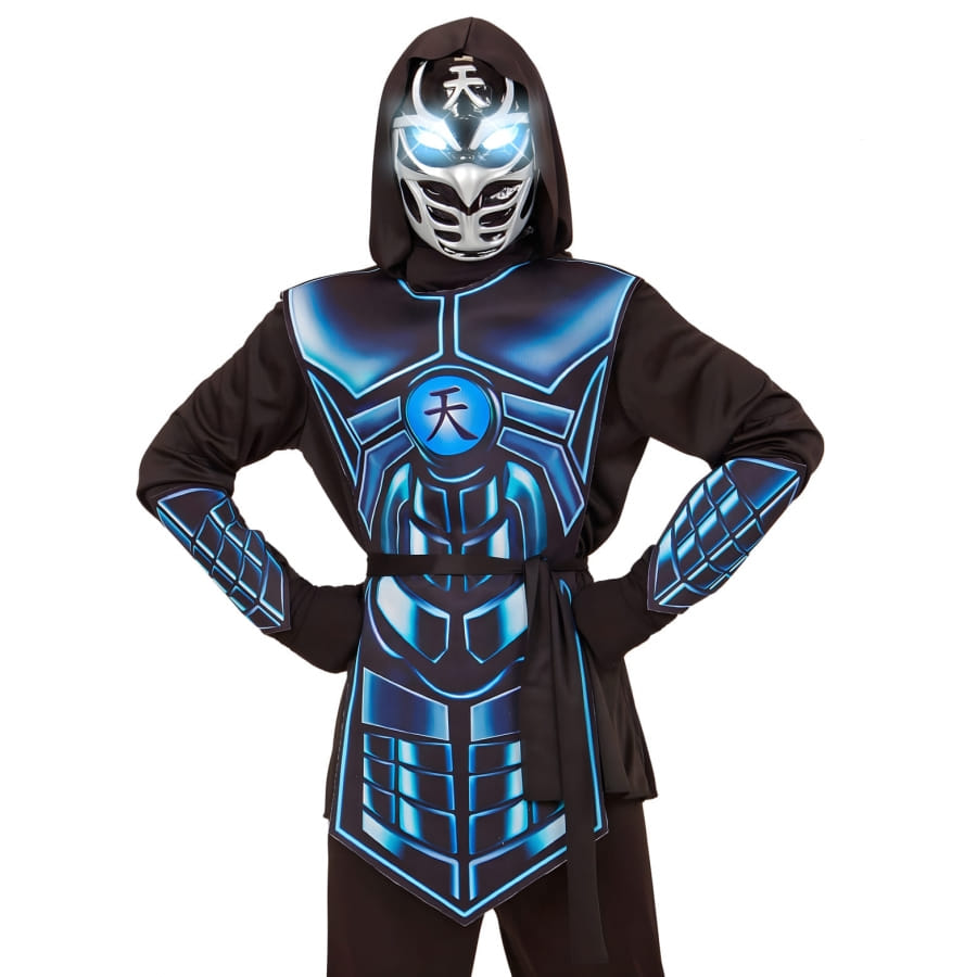 Masque Halloween Avec Capuche Et Yeux Lumineux – Effet Fade In/out, Costume Déguisement - 8