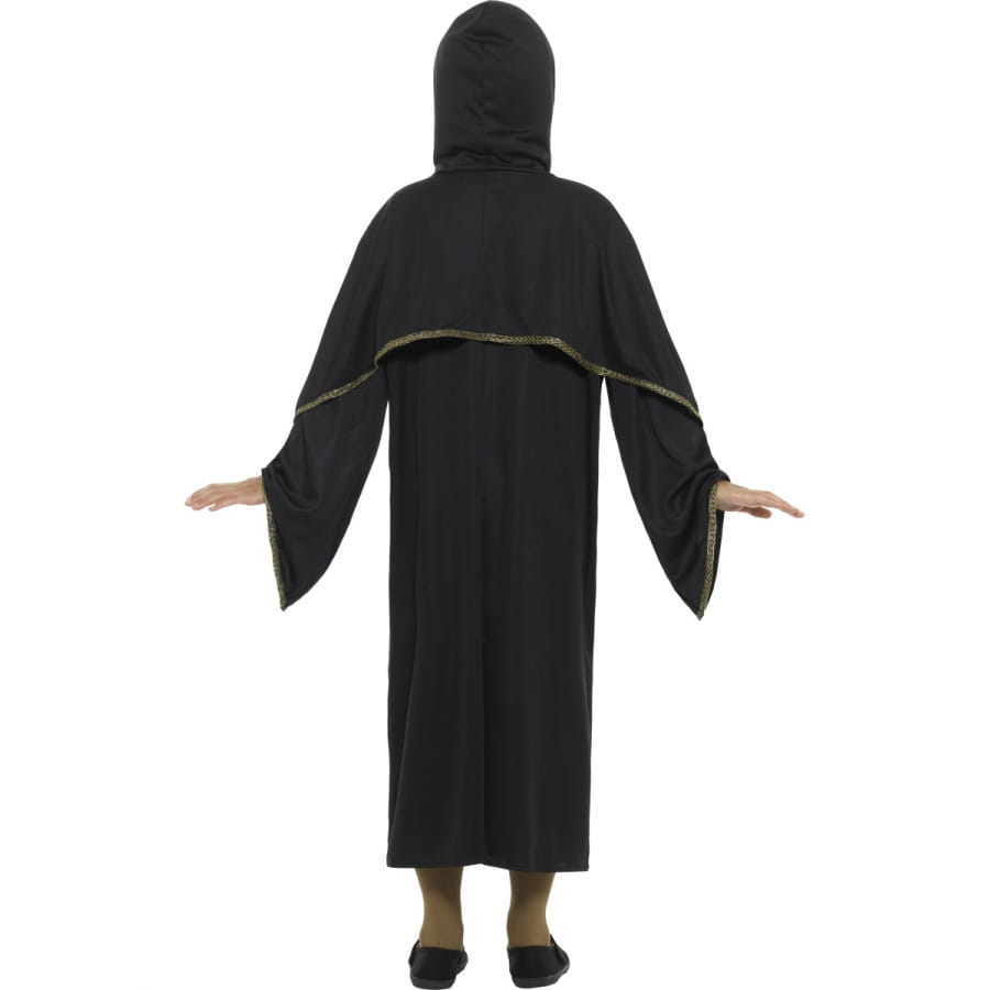 Cape Médiévale Enfant Velours à Capuche – Pour Déguisement Diable, Sorcière, Magicien, Halloween - 6