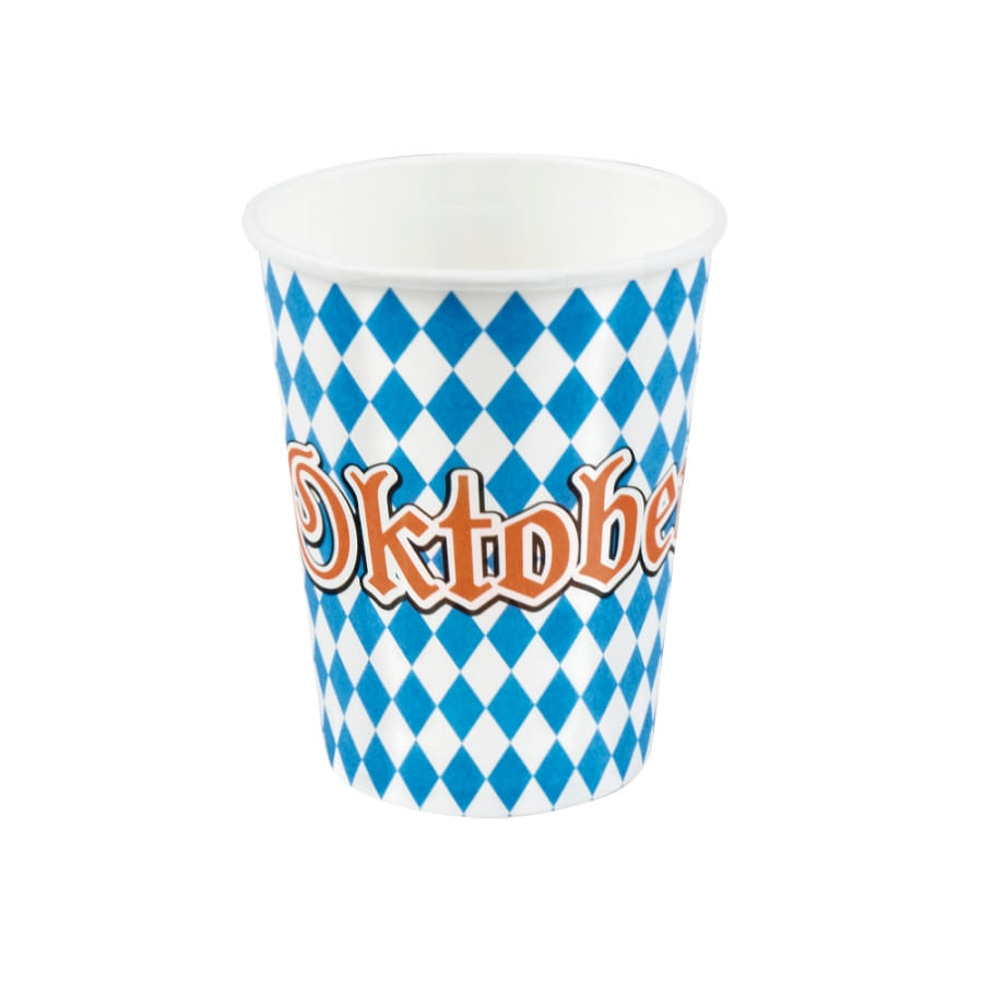Kit Décoration Oktoberfest - 40 Assiettes + 40 Serviettes En Papier à Carreaux Bleu Et Blanc