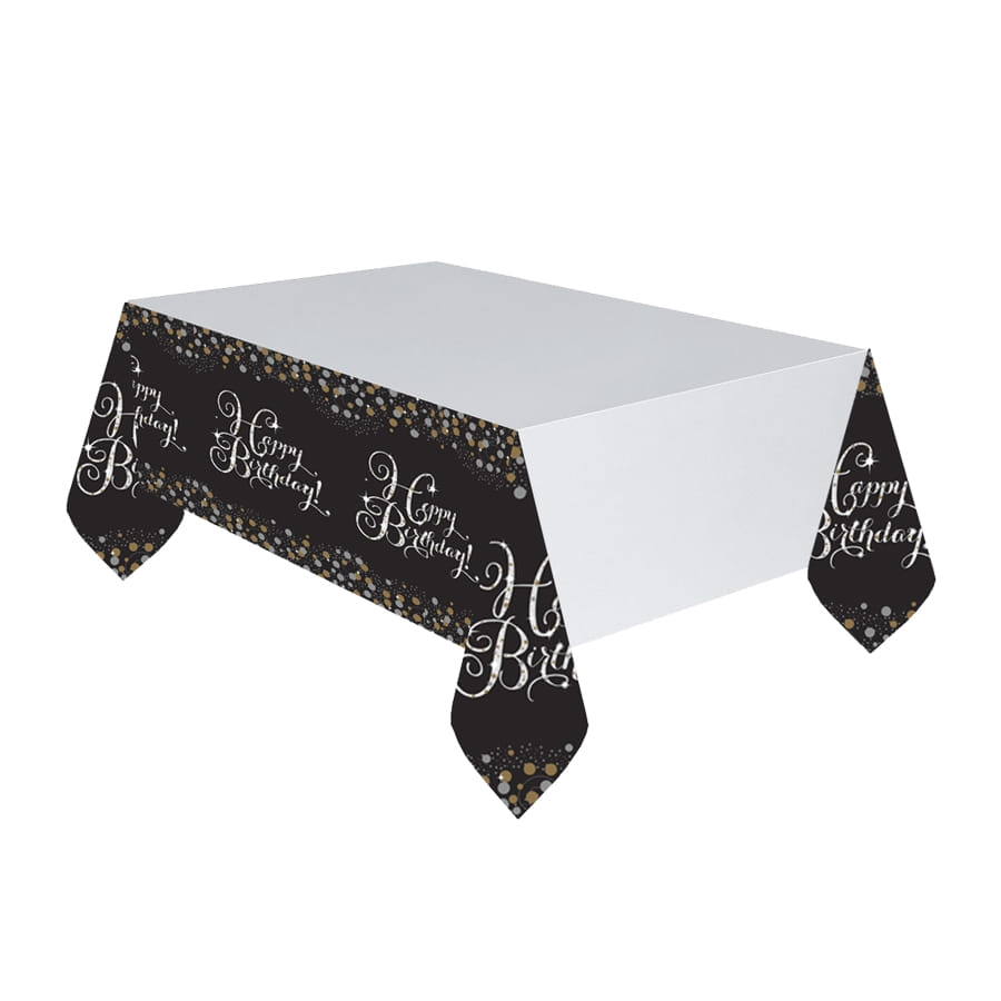 Lot De 12 Décorations De Table Anniversaire Paillettes Happy 30th - Thème 30 Ans Doré