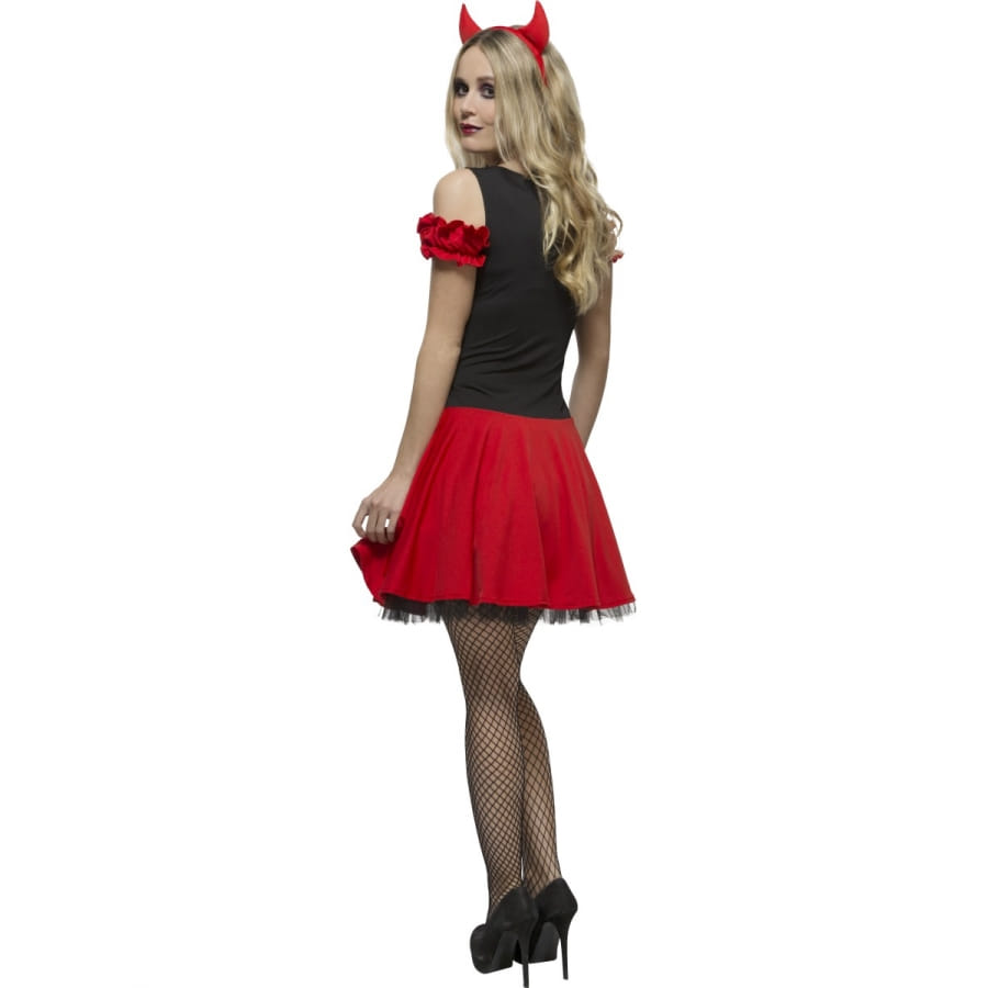 Costume Da Diavolessa Rubie's Per Bambini E Ragazzi: Abito Rosso Con Paillettes E Fascia, Taglia M (5-7 Anni)