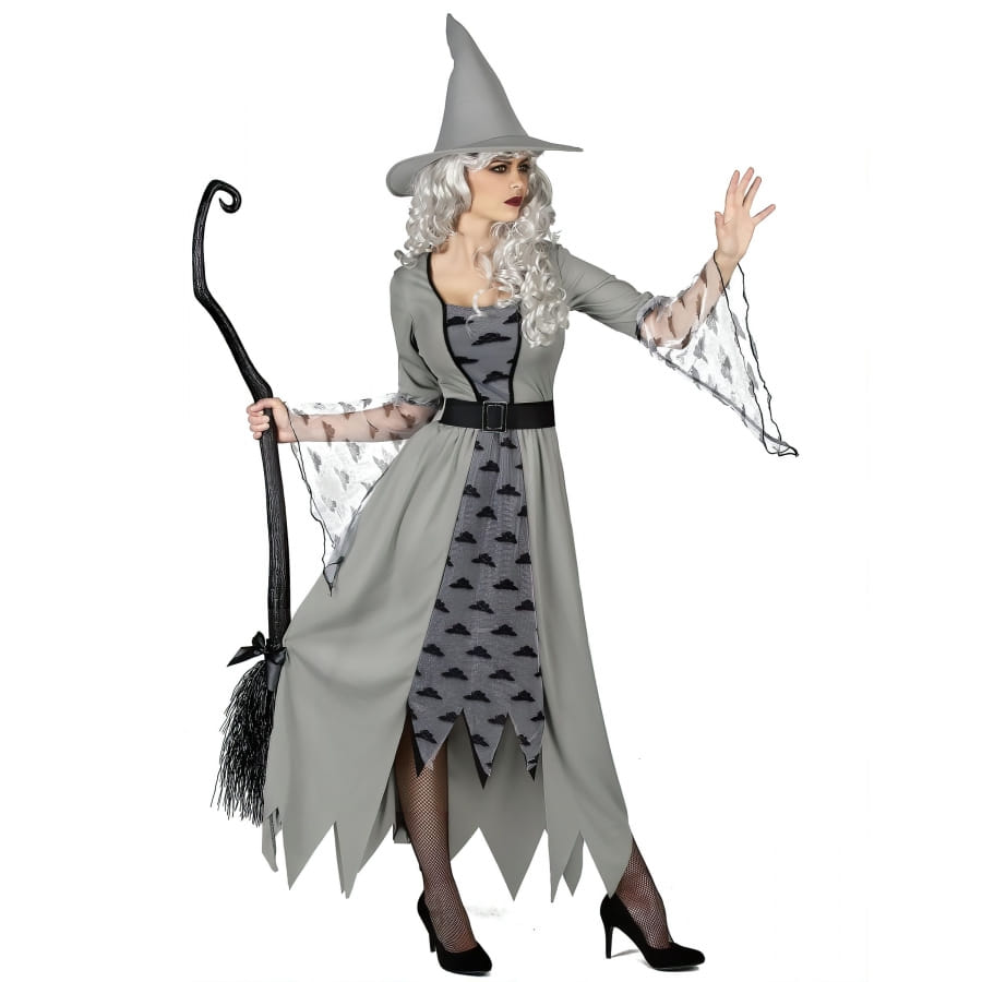 Costume Halloween Sorcière Grande Taille - Robe Gothique élégante Pour Femme - Déguisement Adulte Sexy