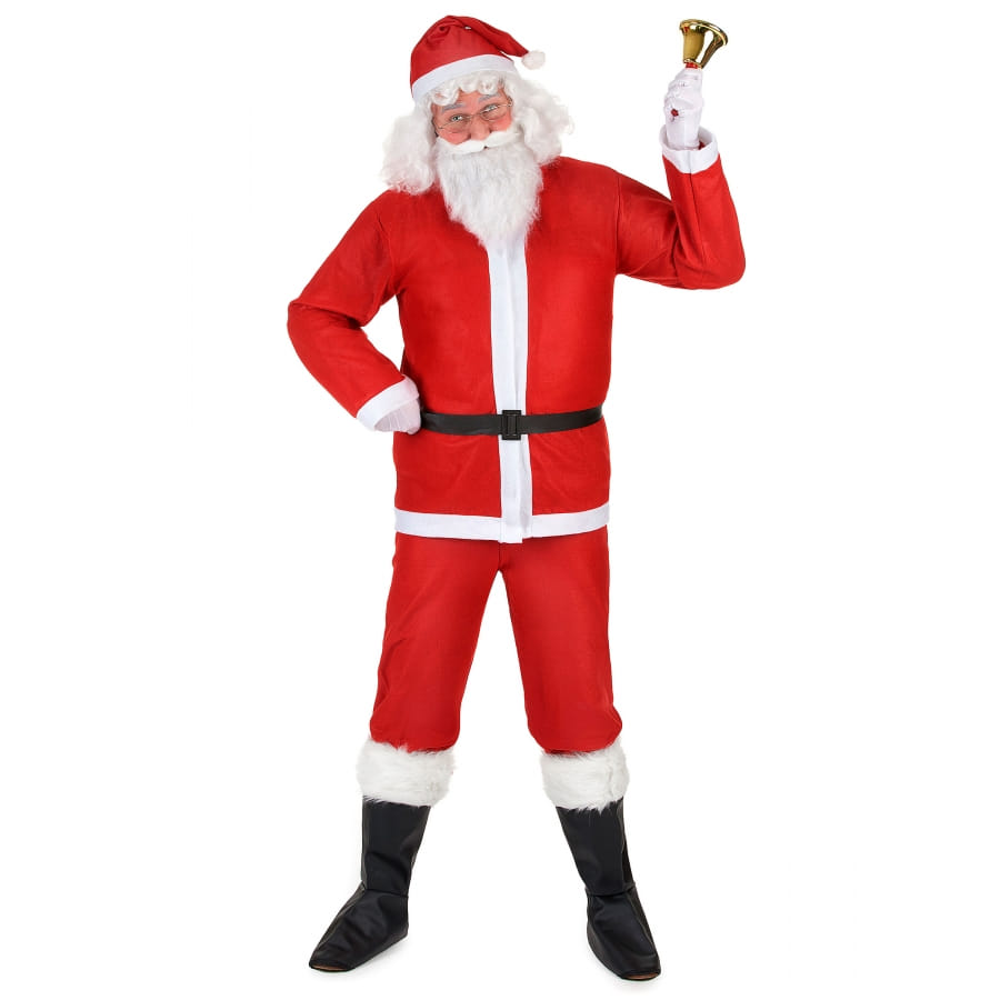 Cloche Dorée De Noël Avec Son Fort - Accessoire Père Noël, Décoration