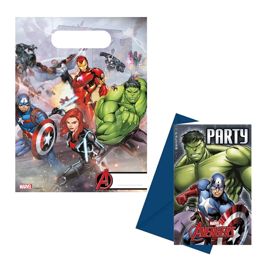 Grand pack de décoration d'anniversaire Avengers Marvel super-héros