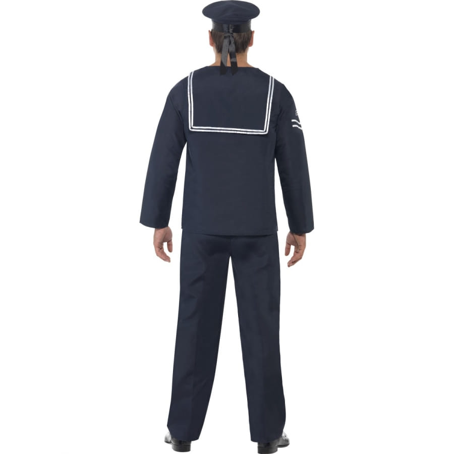 Déguisement Matelot Widmann - Col Marin Et Chapeau, 100% Polyester - Pour Carnaval, Fête Thème Naval