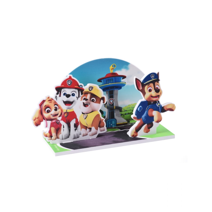 Décoration Pat Patrouille pour gâteau, 15 x 8,5 cm