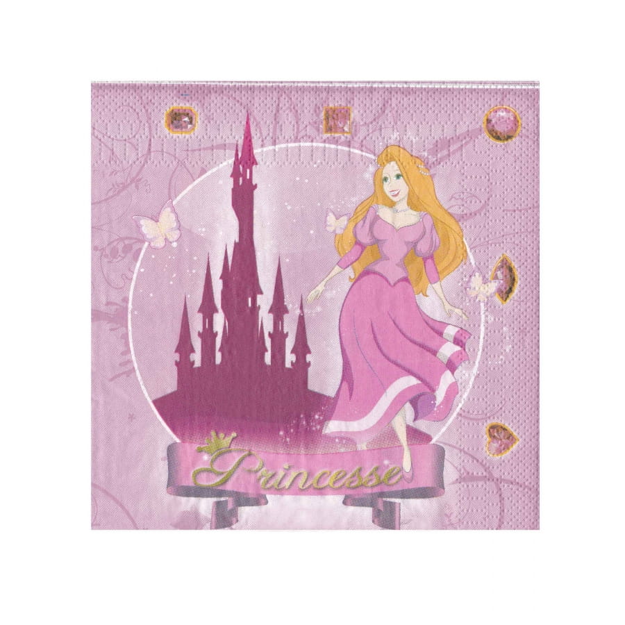 Lot De 6 Centres De Table Anniversaire Princesse En Nid D'Abeille Or Rose - Décorations Château Et Carrosse Princesse Pour Fête D'Enfants Ou EVJF