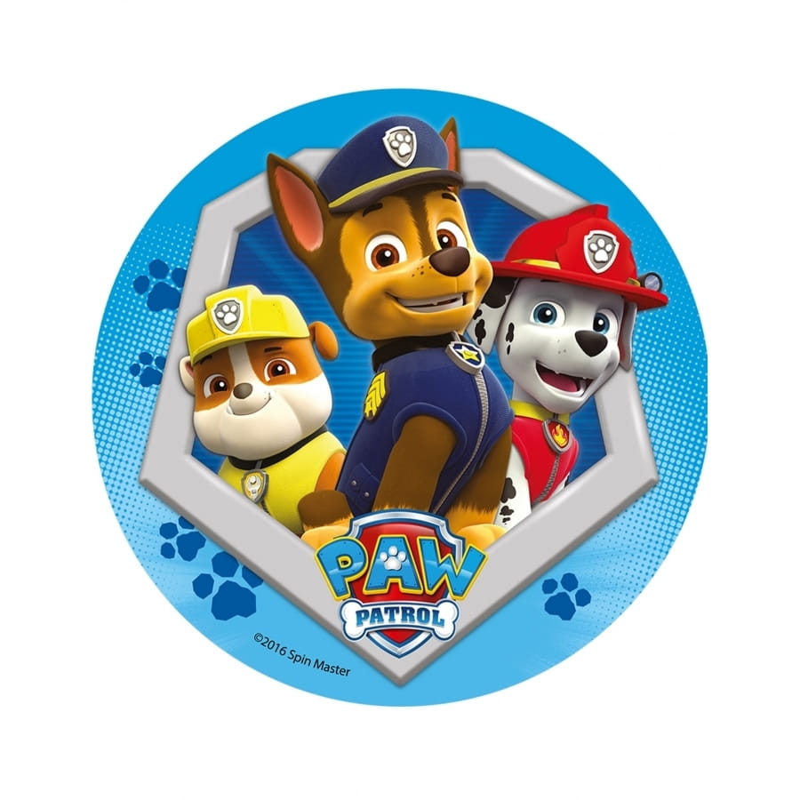 Disque Azyme Pat Patrouille 20cm - Décoration Gâteau Anniversaire Enfant