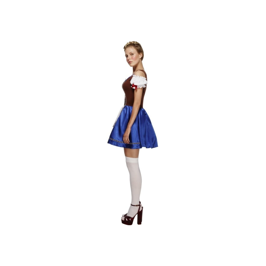 Robe Dirndl 3 Pièces Pour Fête De La Bière - Taille 34 à 52, Avec Chemisier Et Tablier - Costume Traditionnel Allemand - 2