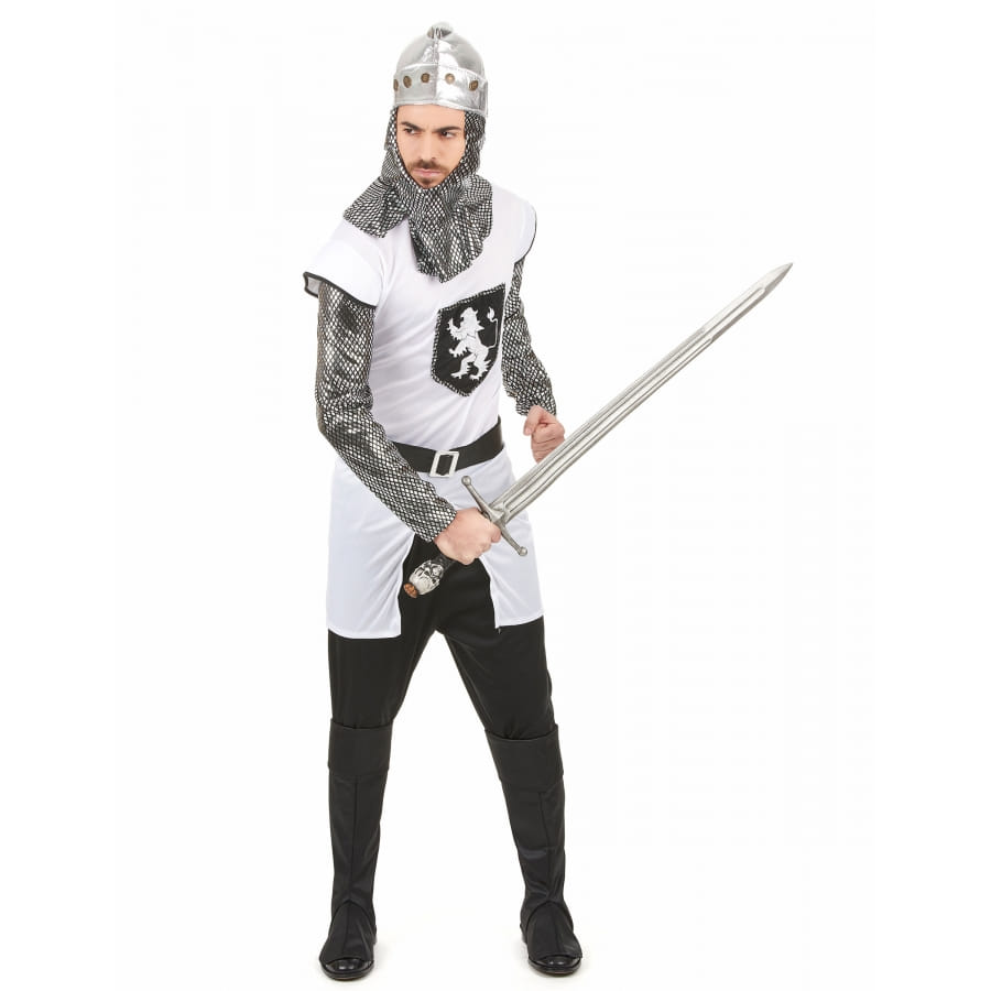 RUBIE'S Déguisement de Chevalier -Taille 3-10 Ans - Costume très complet avec Haut, pantalon, épée et bouclier, couronne et sur-chaussure - Déguisement parfait pour carnaval, anniversaire