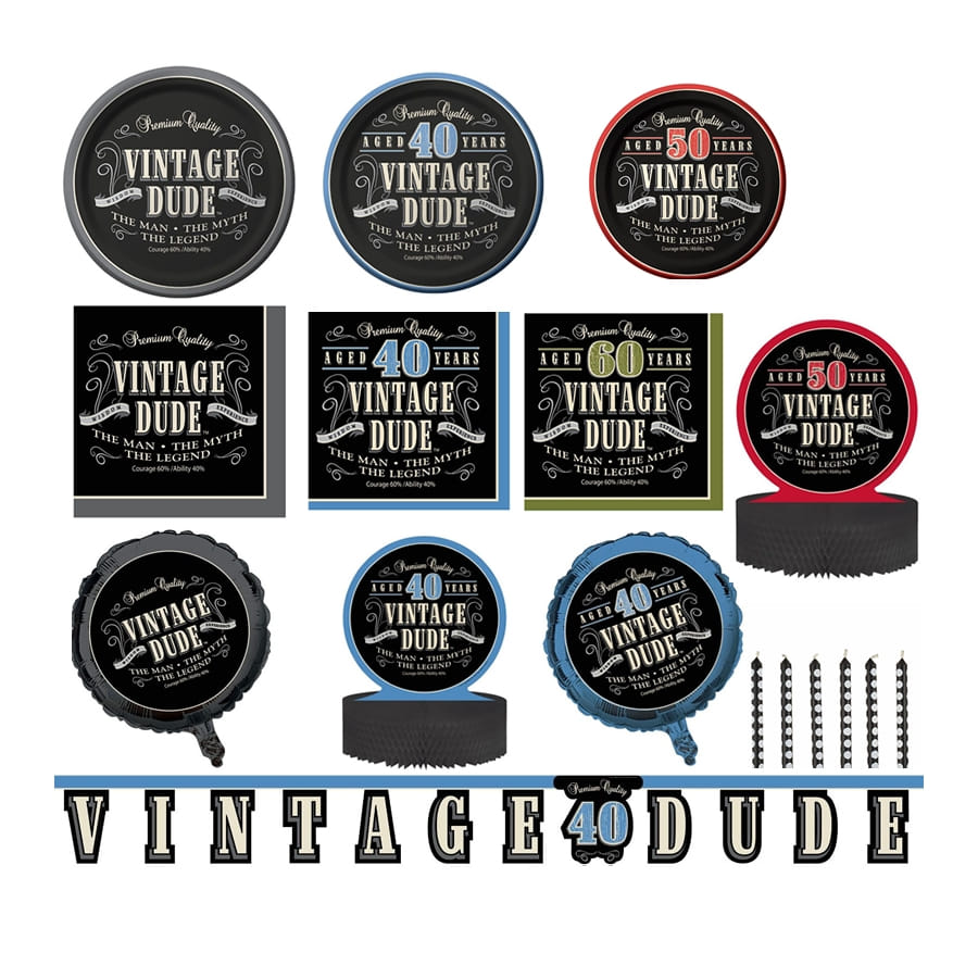 Decos Vintage Dude D Anniversaire
