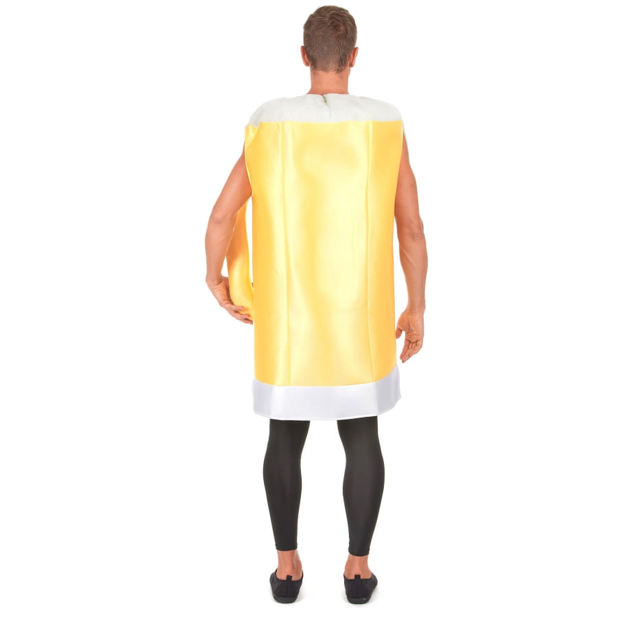 Déguisement Bière Man - Costume Adulte Vert - Taille Unique - Inclut Cape Et Masque