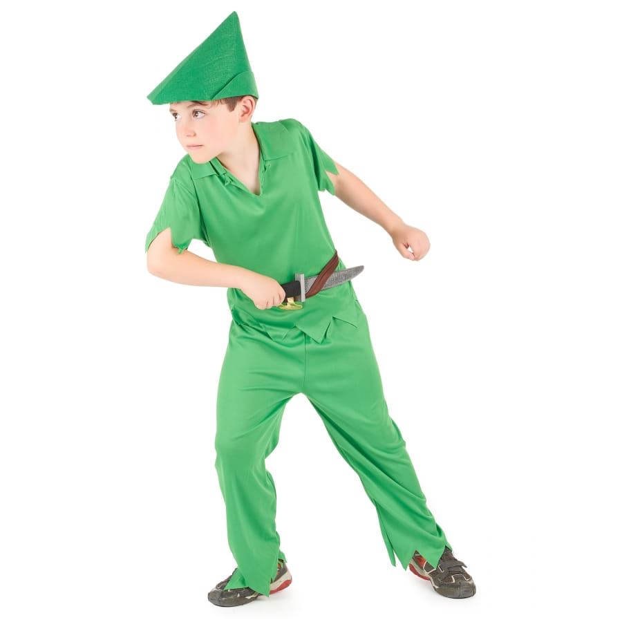 Amscan – Déguisement Peter Pan Pour Fille, Robe + Chapeau, Taille 3-4 Ans, Idéal Pour La Journée Du Livre