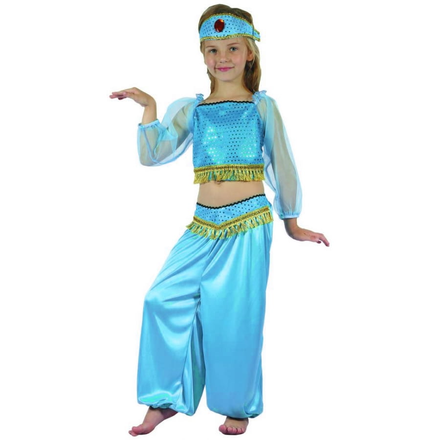 Ensemble Bleu De Danseuse Orientale Pour Enfant