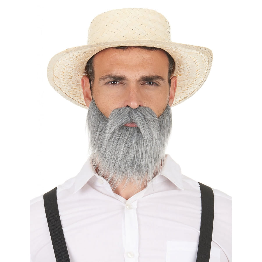 Fausse Barbe Longue Grise Avec Moustaches - Déguisement Scientifique Fou, Taille Unique (Smiffys) - 2