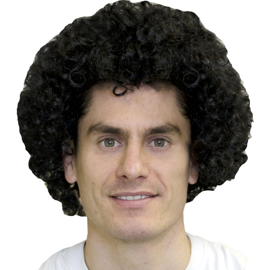 Perruque Afro KAYLRE Années 70 - Style Funky, Volumineuse, Noir, Déguisement Rétro