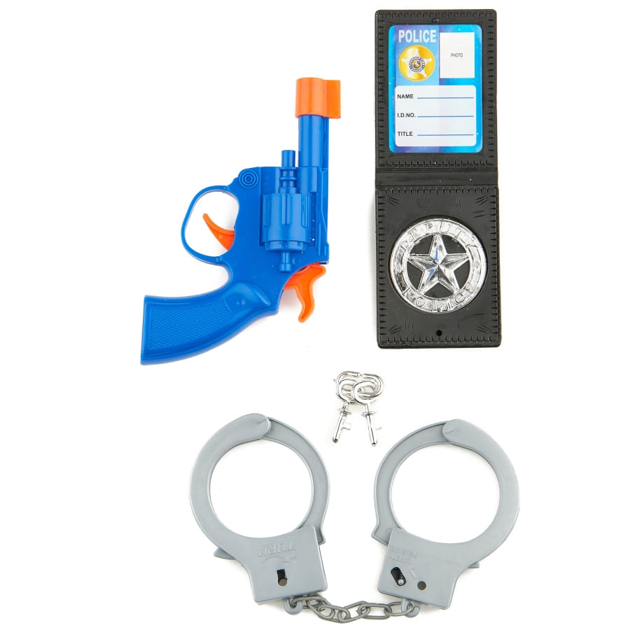 Kit accessoires Policier pour enfant, en plastique