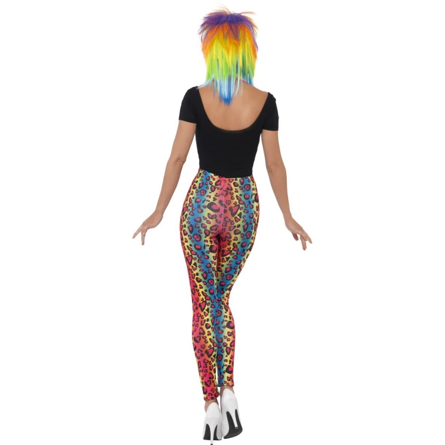 Colorful Neon Leopard Men's Leggings
