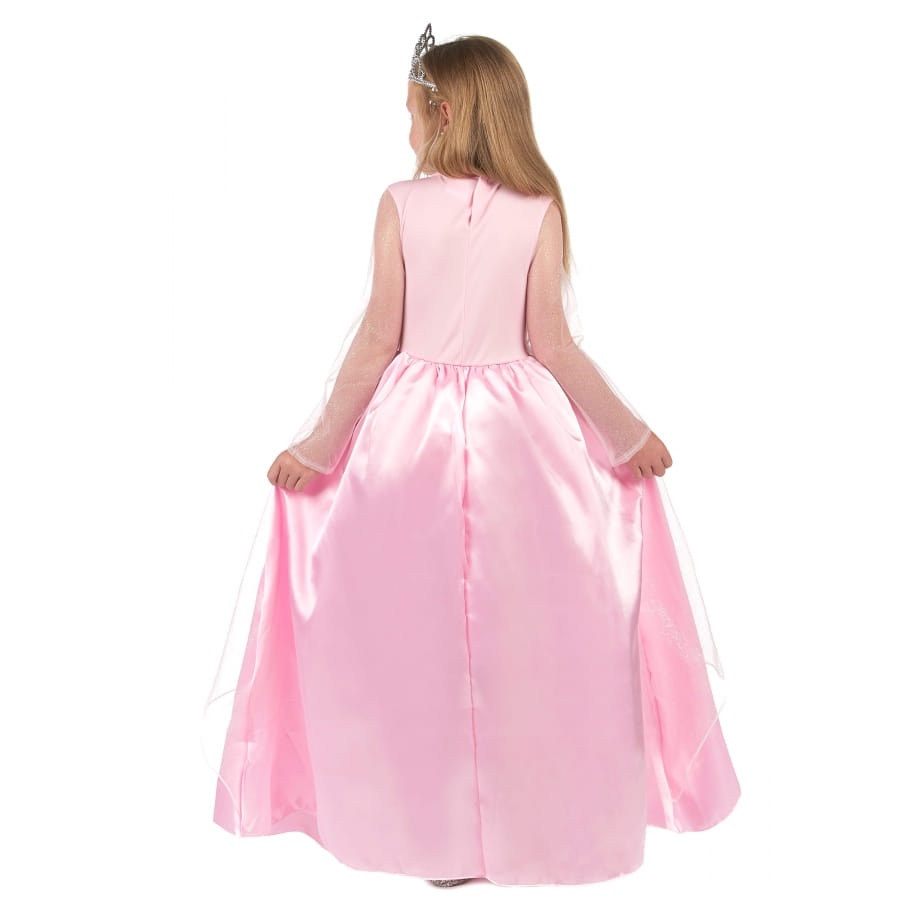 Longue robe rose de Princesse pour petite fille