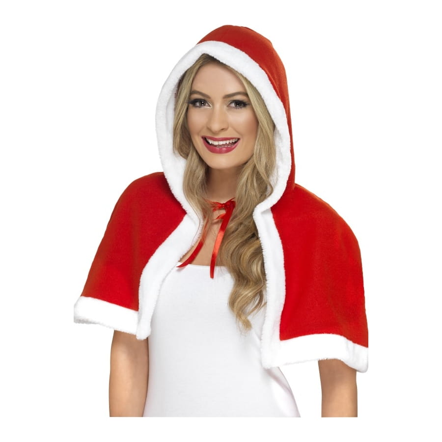 Cape à Capuche Unisexe Adulte - Flanelle Chaude - Déguisement Noël, Soirée, Hiver - Taille Unique