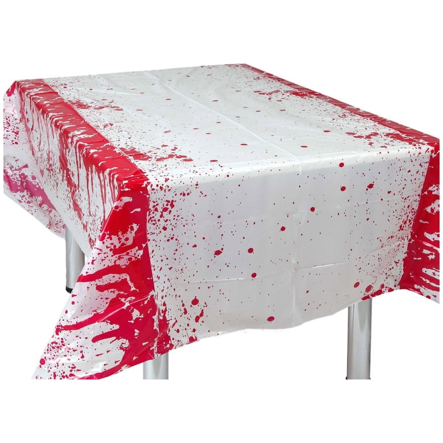 Lot De 5 Jupes De Table En Plastique Pour Tables Rectangulaires Avec 5 Nappes, Jupes Bleues Et Nappes De 137,2 X 274,3 Cm, Nappes Jetables Pour Fête, Anniversaire, Fête Prénatale (blanc
