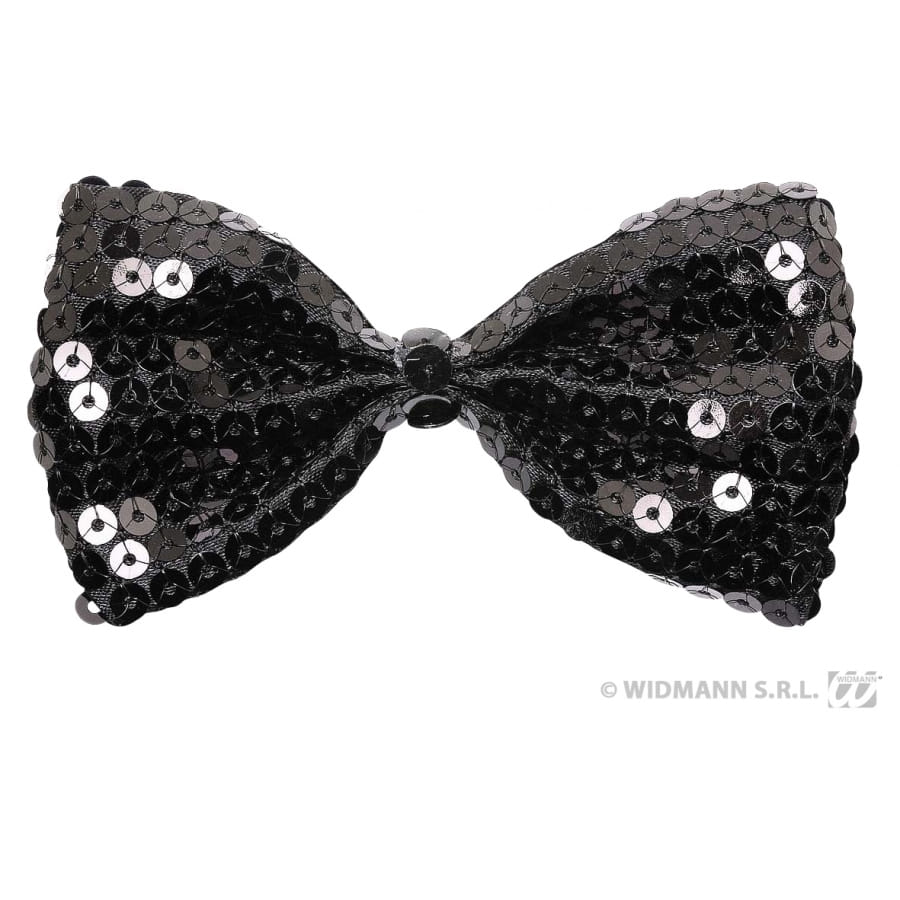 Nœud Déco à Paillettes Colorama 30cm Argent