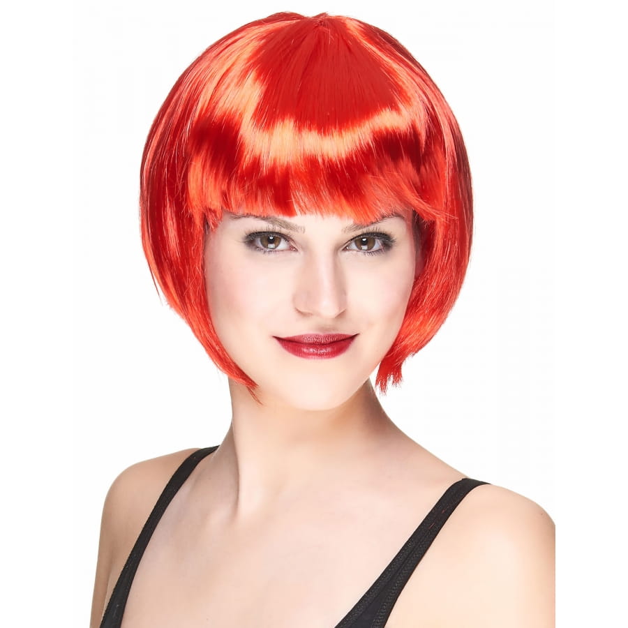 AUYAO Perruque Partyrama, 28cm Bob Court Avec Frange Unique