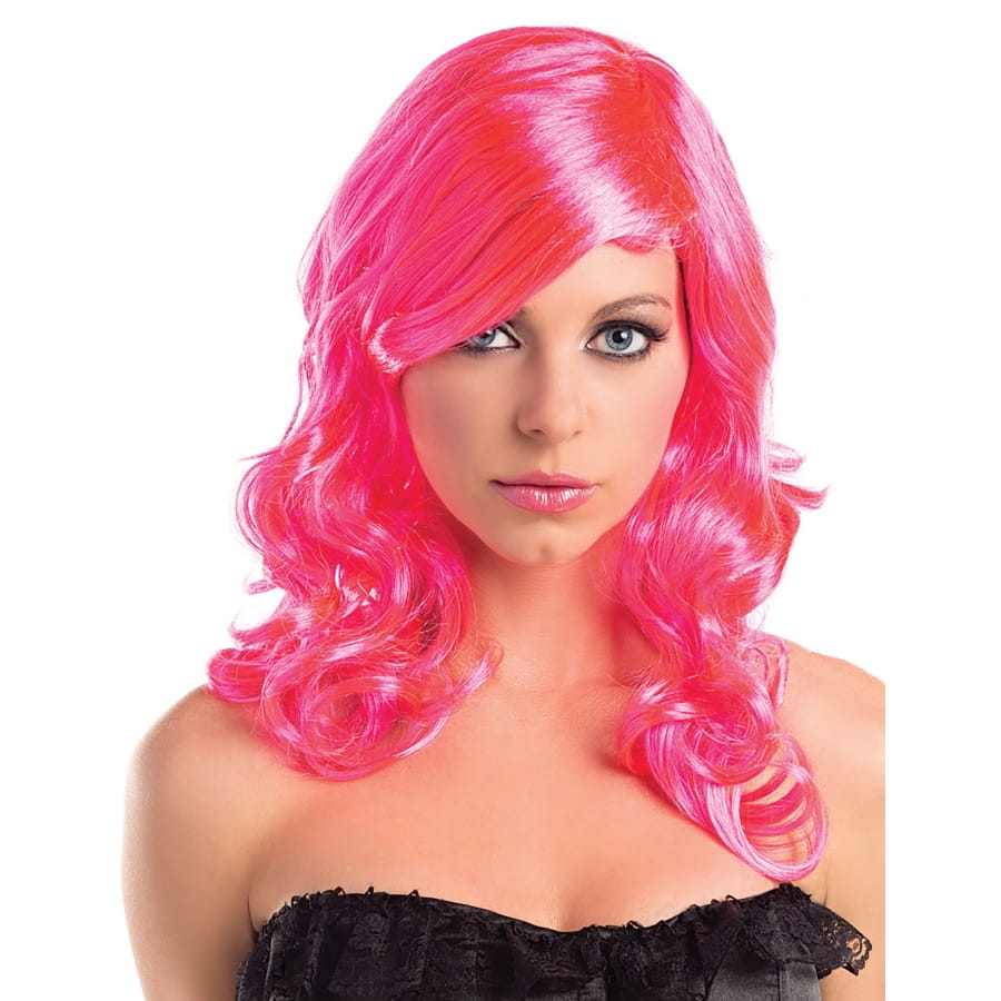 Perruque Longue Rouge Ondulée 61 Cm Pour Femme - Déguisement Carnaval, Fête, Cosplay - Couleur Rouge Vif