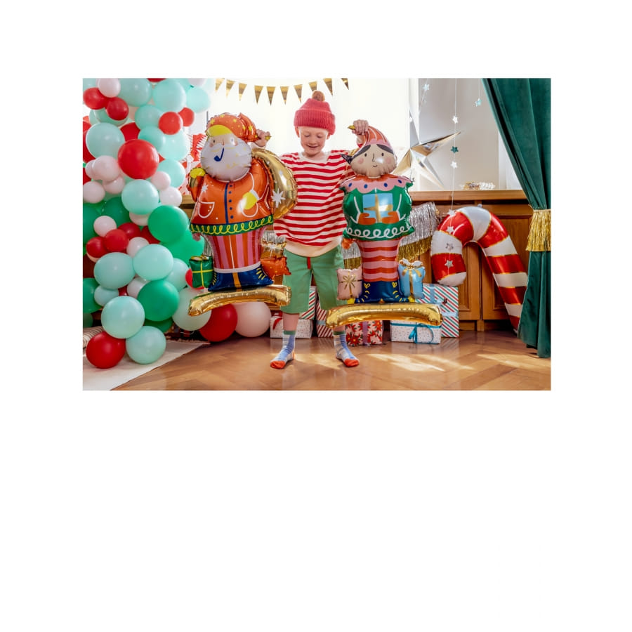 Ballon aluminium Elfe du Père Noël 46 x 88 cm : Deguise-toi, achat de  Decoration / Animation