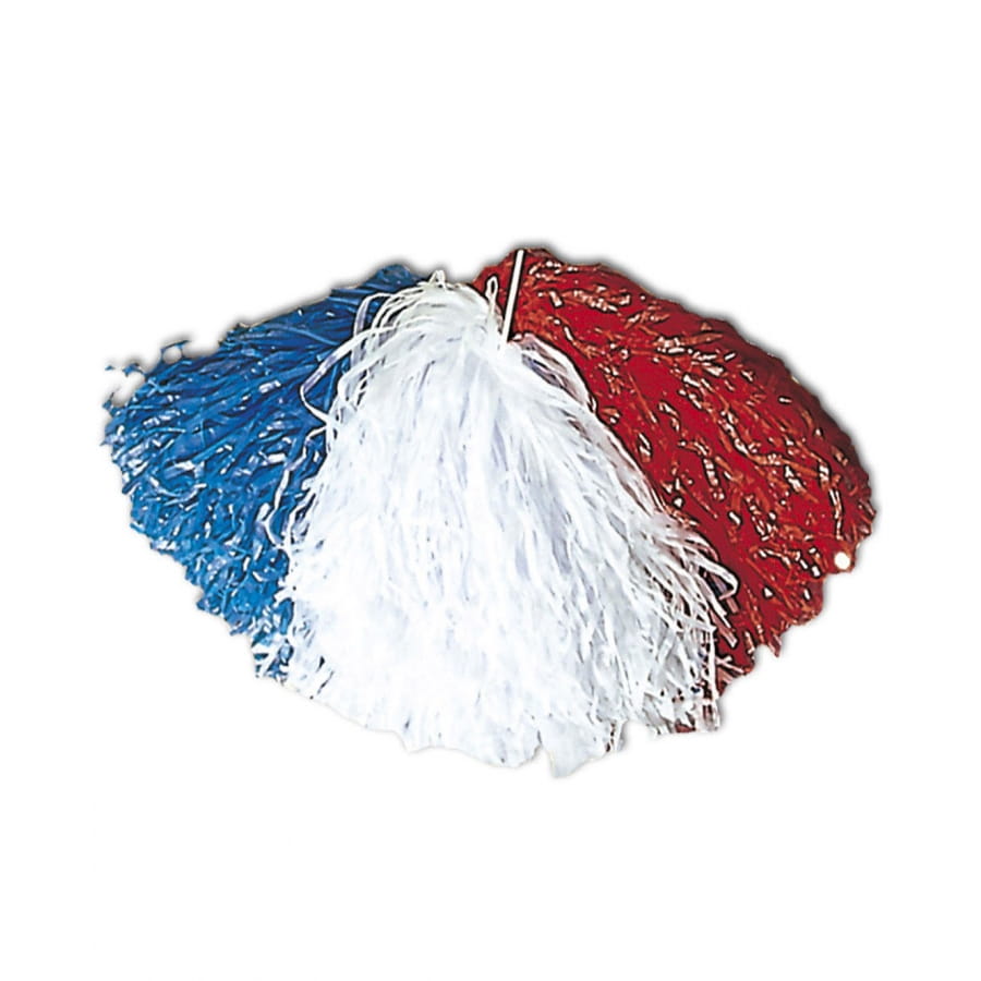 Bleu blanc rouge - 30cm - Pompons de pom-pom girl en métal de