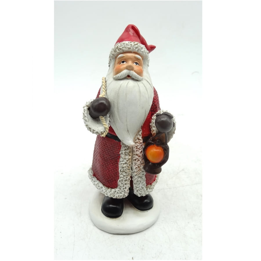Petit Père Noël en résine de 13 cm