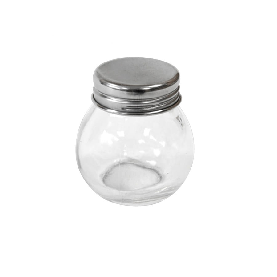 Petit pot rond en verre avec couvercle, 5cm