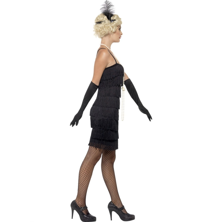 Robe Charleston Années 20 Avec Franges - Mini Robe Disco Pour Soirée, Fête Déguisée, Carnaval