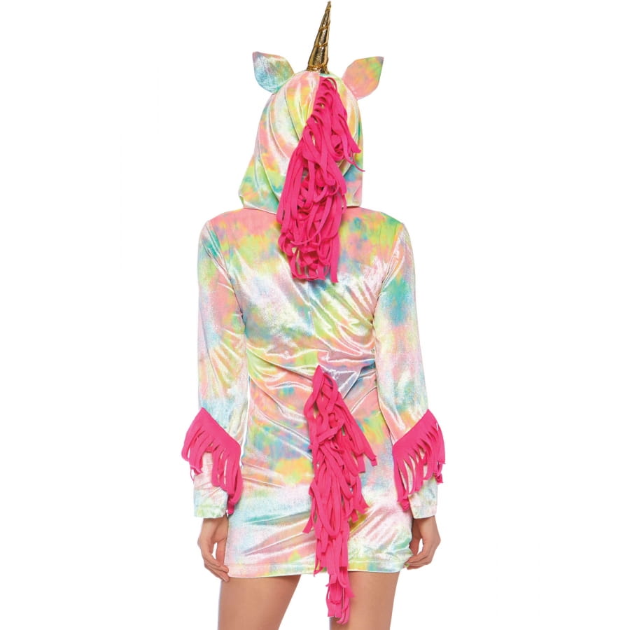 Robe de licorne multicolore à capuche pour femme, image 1 