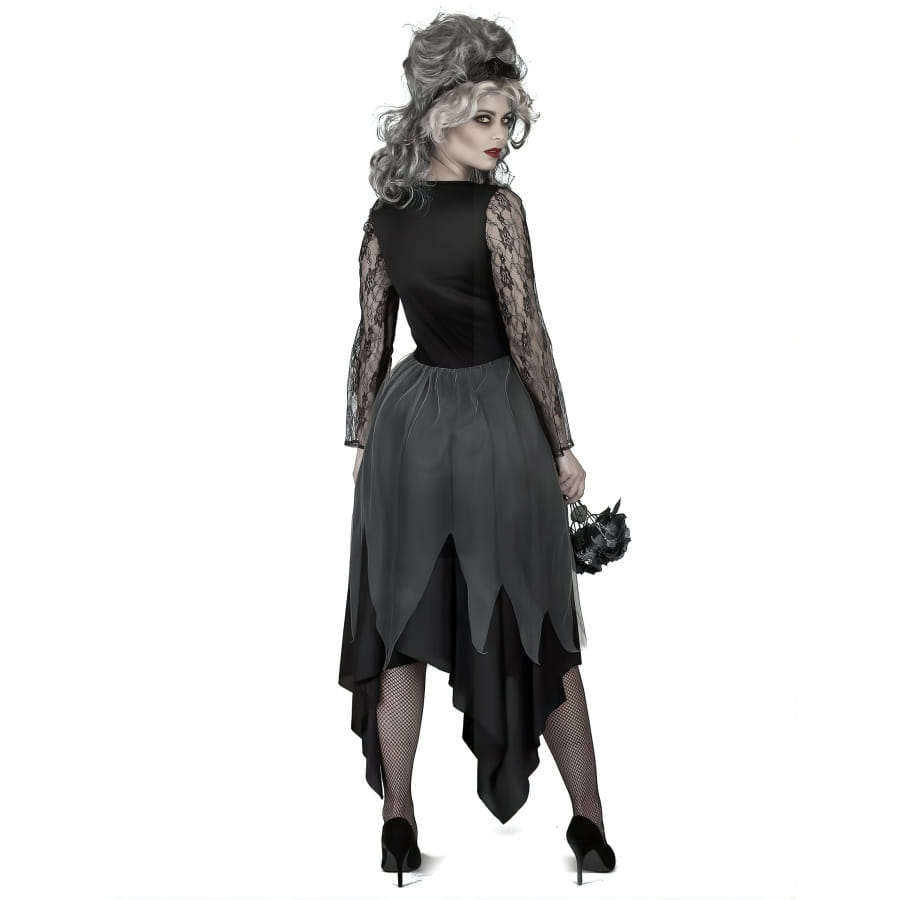 Déguisement Mariée Zombie Halloween - Robe Avec Voile Et Colliers, Costume Corpse Bride Femme