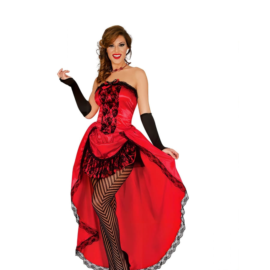 Robe rouge burlesque pour femme
