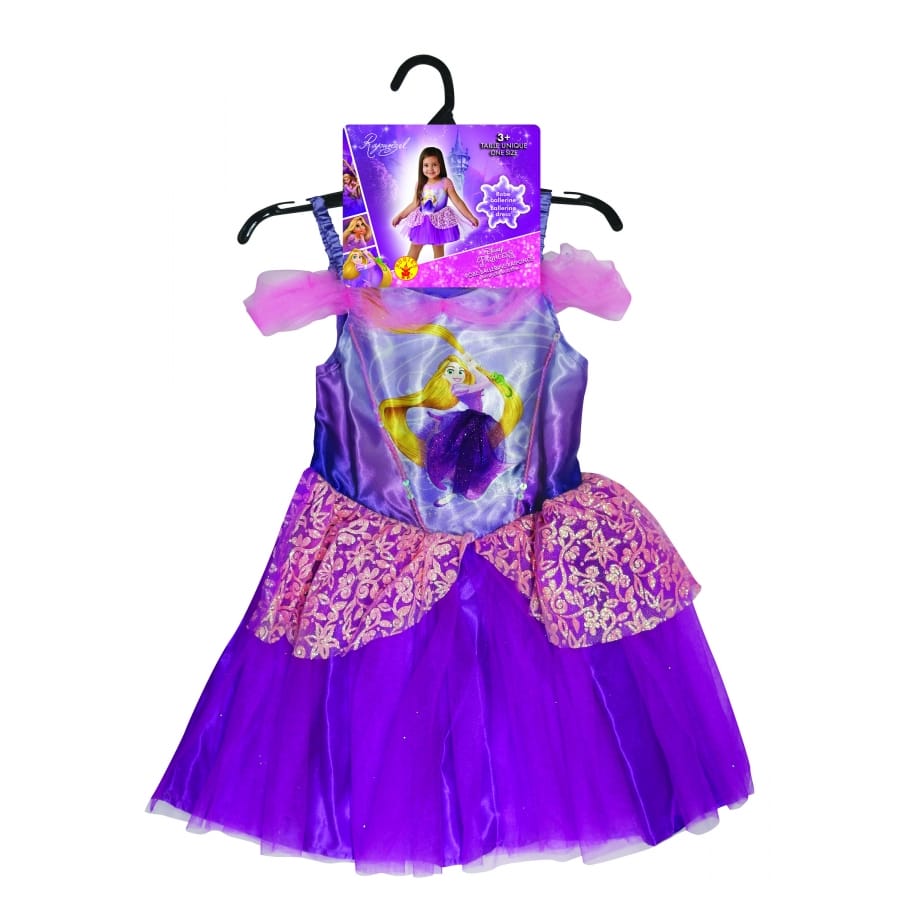 Déguisement Princesse Raiponce – Robe Violette Avec Perruque, Couronne, Baguette Et Accessoires – Taille 2-8 Ans