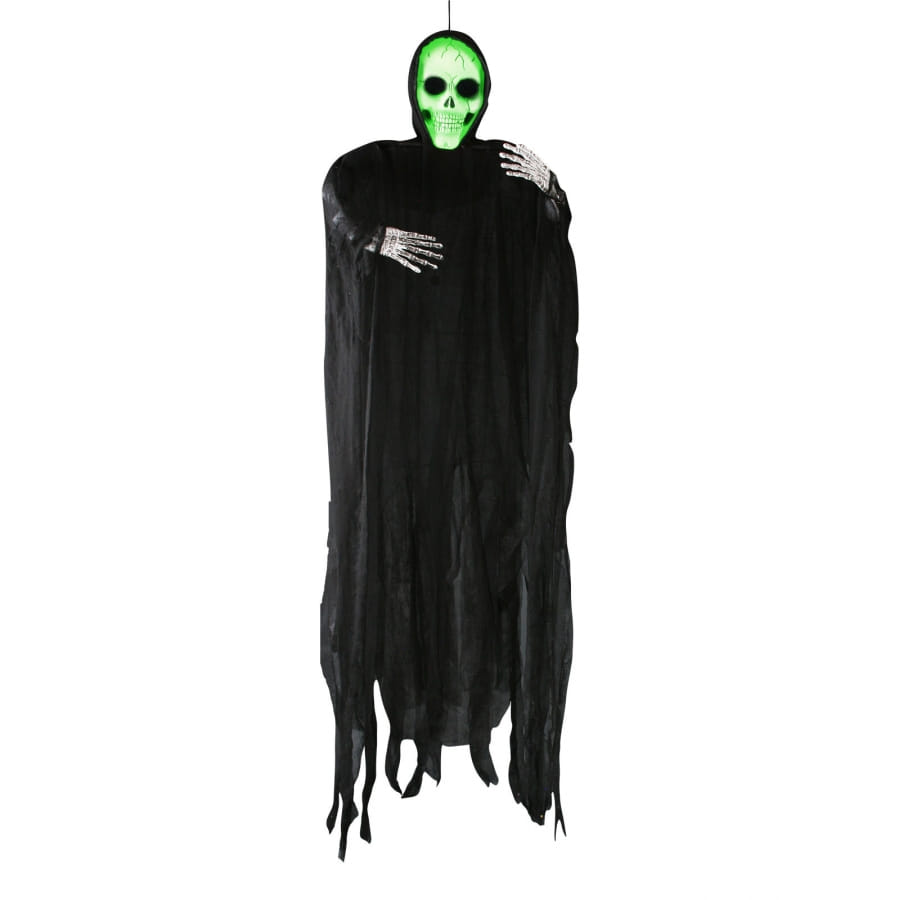 Costume Enfant Crâne Lumineux Halloween - Brille Dans Le Noir, Avec Cagoule Et Gants - Taille Variée, Polyester